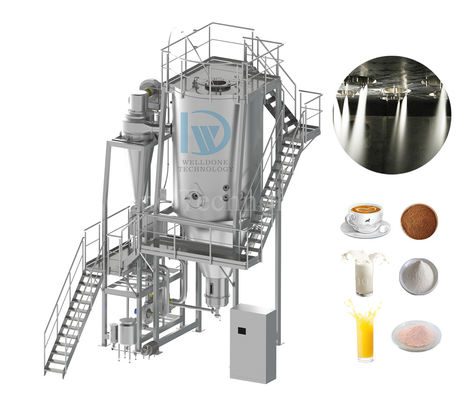 Penghematan Energi Lpg-150 centrifugal atomizer mesin pengering semprotan teh / mesin pengering semprotan pupuk kimia untuk makanan