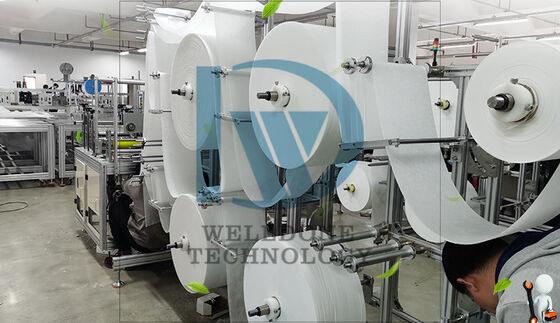 Pembuatan Badan Masker Wajah FFP3 FFP2 N95 15.5kw Peralatan Tambahan