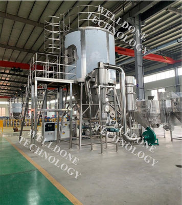 Industri Efisiensi Tinggi dua cairan nozzle penyemprot pengering untuk bubuk susu dan bubuk telur Boilt penyemprot pengering