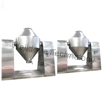 100L Double Cone SUS316L Vacuum Rotary Dryer Steam Generator Condenser Pabrik Pengolahan Makanan