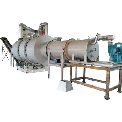 Partikel serbuk sari Industri Pengeringan kayu Potongan Rotary Drum Pengeringan Tungku
