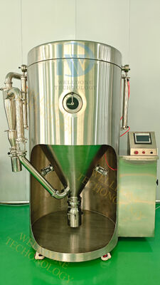 Mesin pengering semprotan laboratorium otomatis dengan kontrol suhu masuk udara 30 ~ 300 °C dan kapasitas penguapan 1 kg / jam