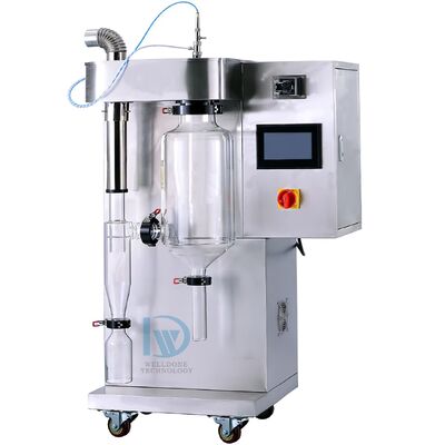 Laboratorium SD-51 Mesin Pengering Semprotan Inert kecil dengan Kontrol Suhu 30~300°C 1kg/jam Kapasitas penguapan dan Tegangan 220V-480V