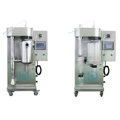 Pengering Semprotan Vakum Suhu Rendah dengan Suhu Masuk Udara 30~300°C dan Kapasitas penguapan 1kg/jam untuk penggunaan laboratorium