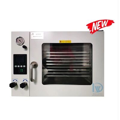 Mesin pengering laboratorium otomatis Oven pengeringan vakum dengan pemanas listrik dan bahan SUS304/SUS316L untuk kontrol suhu 30 ~ 300 °C