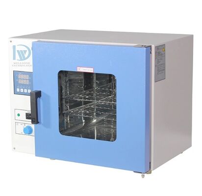 Mesin pengering laboratorium otomatis Oven pengeringan vakum dengan pemanas listrik dan bahan SUS304/SUS316L untuk kontrol suhu 30 ~ 300 °C