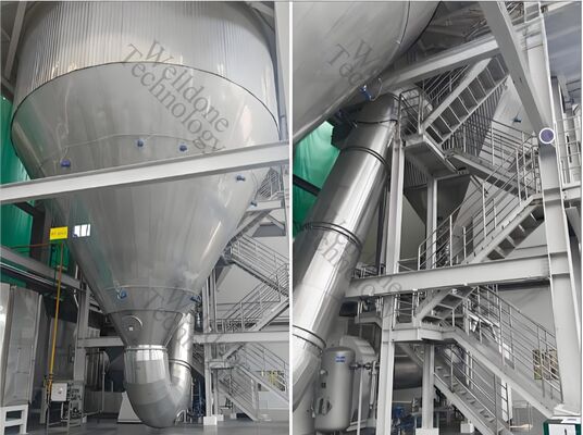 Mesin Peralatan Pengeringan Semprot Resin Urea Formaldehida Mikroalga Hemat Energi dan Efisien Tinggi