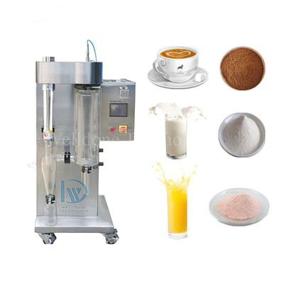 Pengering Semprot Mini Lab dengan Kontrol Suhu 30~300℃ Kapasitas Evaporasi 1kg/jam dan Kebisingan Rendah (<50db)