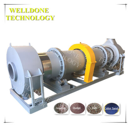 50 / 60Hz Rotary Kiln Dryer Untuk Limbah Kotoran / Electroplating Sludge